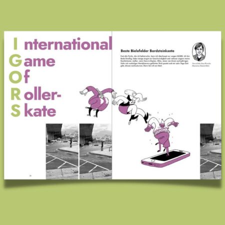 Seitenansicht mit Titel Igors international game of roller skates
