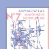 Das Rollschuhmagazin Nr. 7, Ausschnitt Karte Asphaltatlas, Mannheim und Heidelberg.